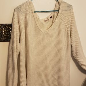 White over sized sweater